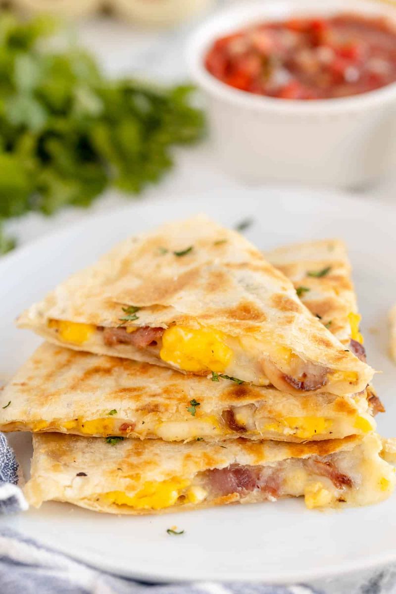 Breakfast Quesadilla Flip
