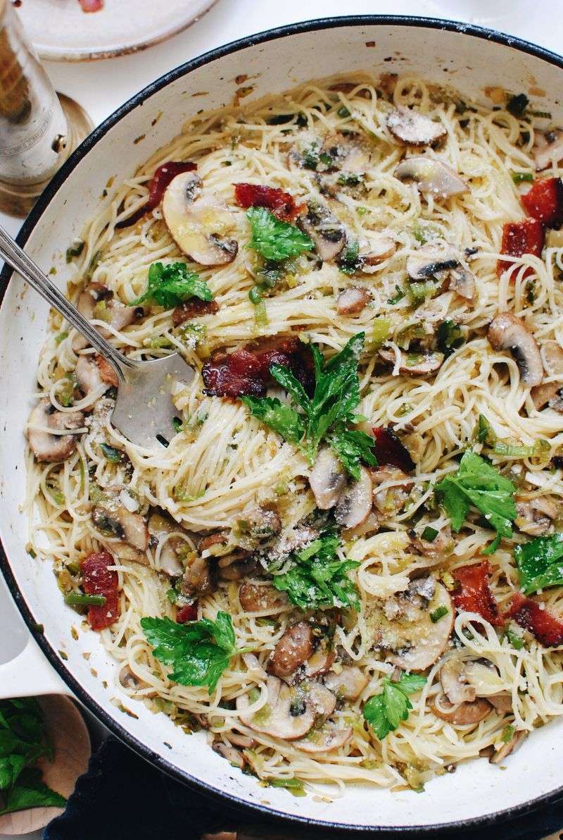 Leek And Lemon Angel Hair