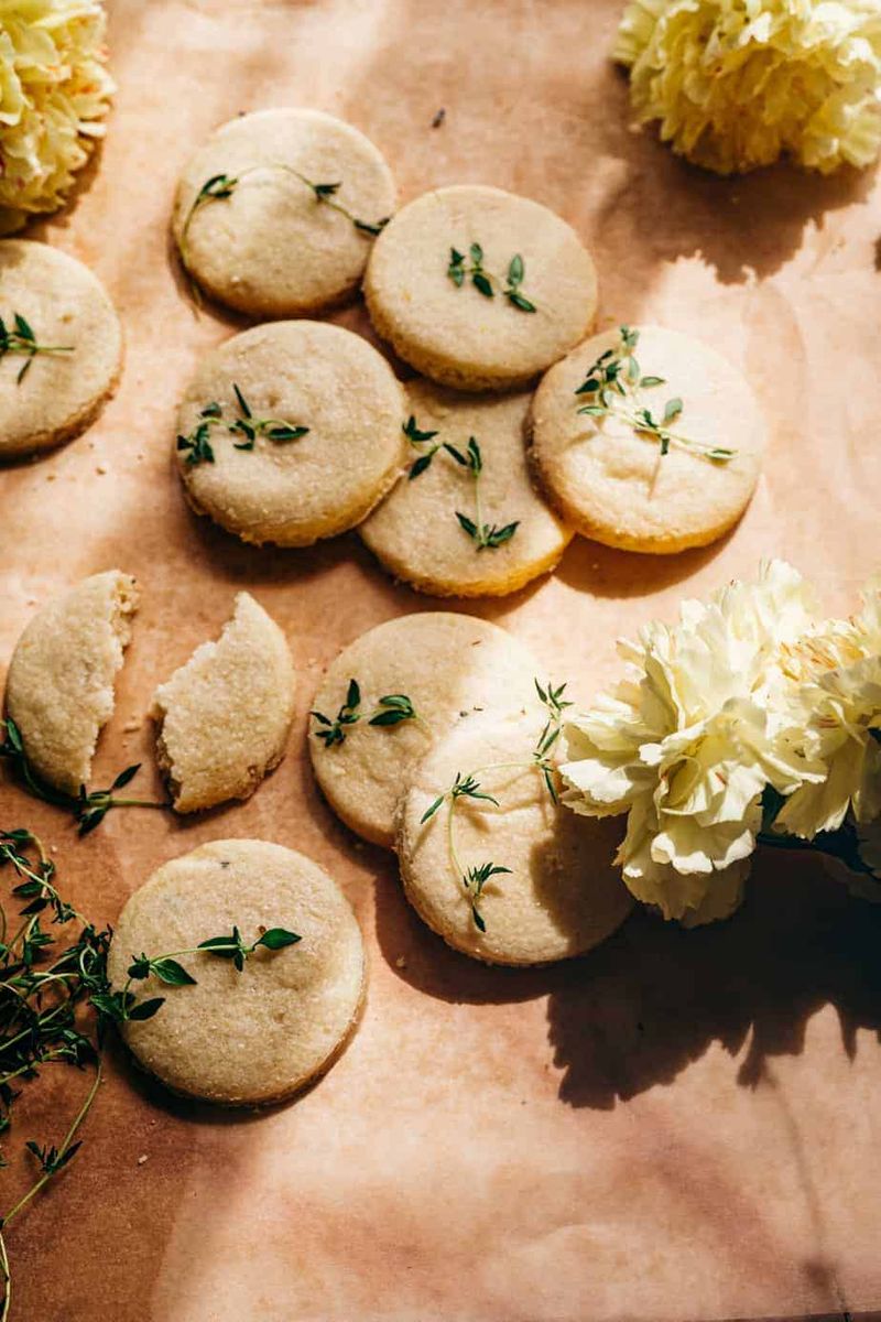 Lemon-Thyme Shortbread Cookies