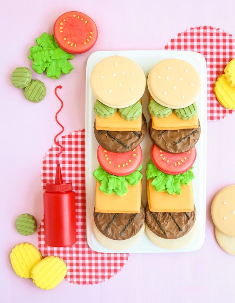 Burger And Fries Cookie Set