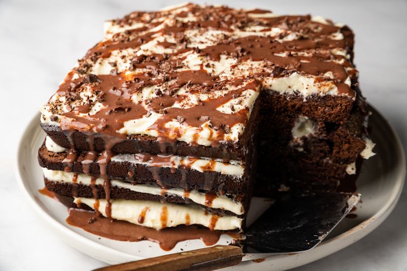 Chocolate Brownie Lasagna