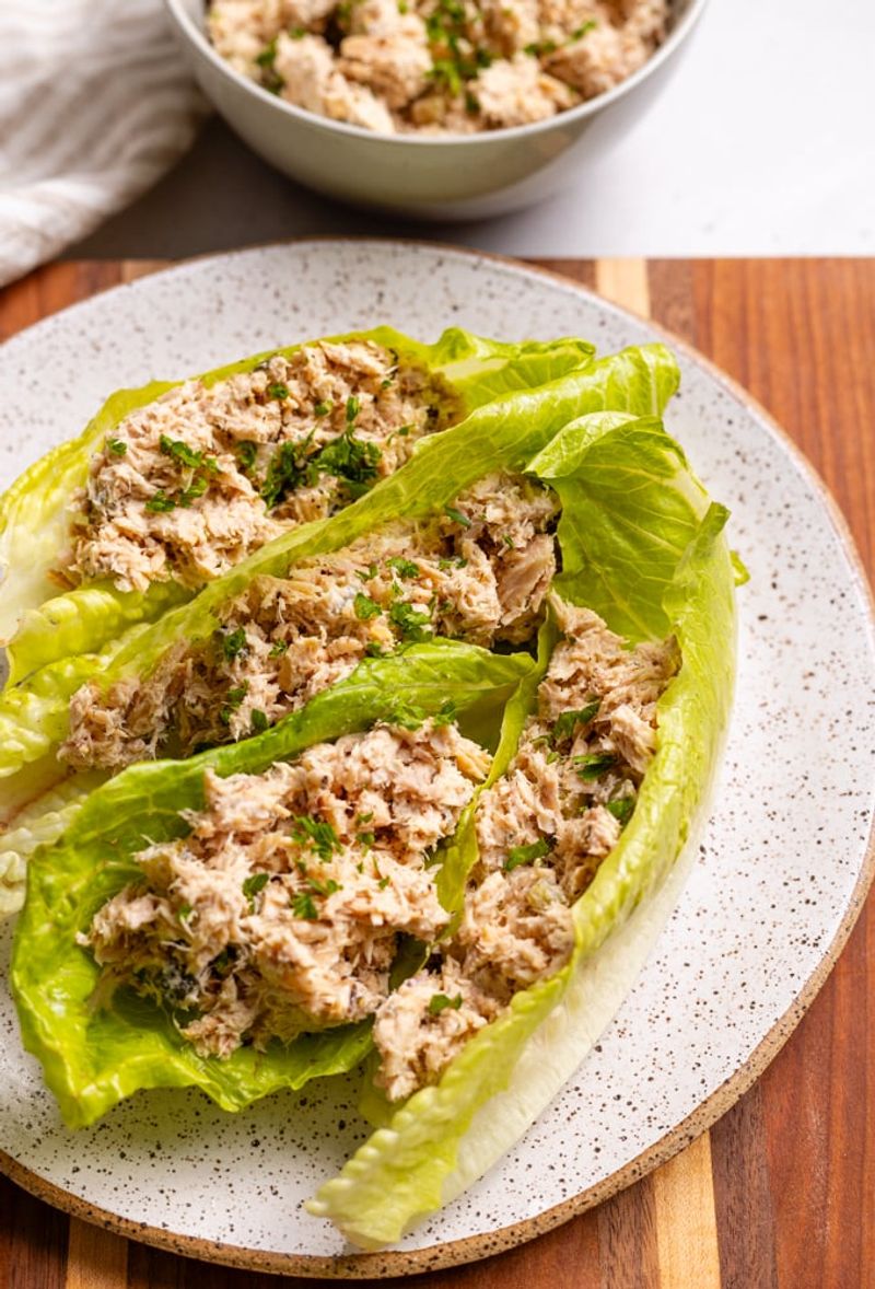 Tuna Salad Lettuce Wraps