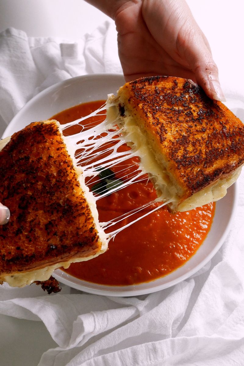 Grilled Cheese And Tomato Soup (Canned Approved)