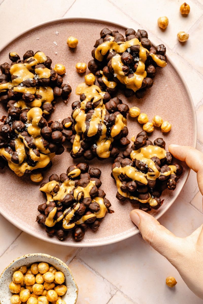 Crispy Chickpea Nacho Clusters