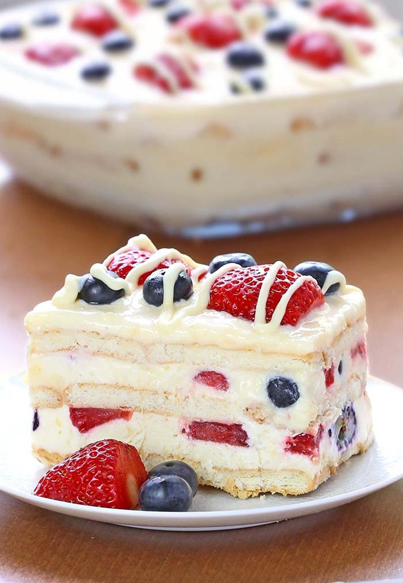 No-Bake Lemon Berry Icebox Cake