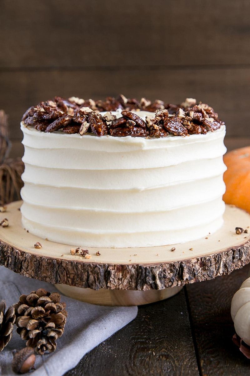 Maple Pecan Spice Cake