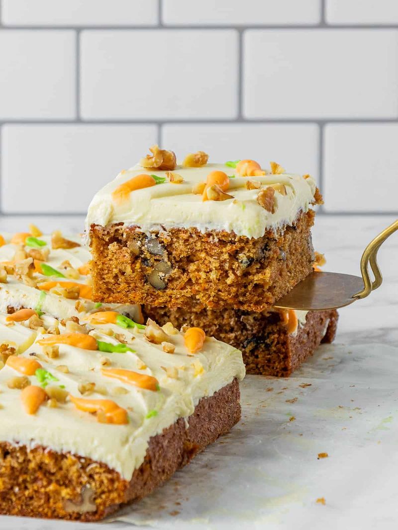 Carrot Sheet Cake With Cream Cheese Frosting