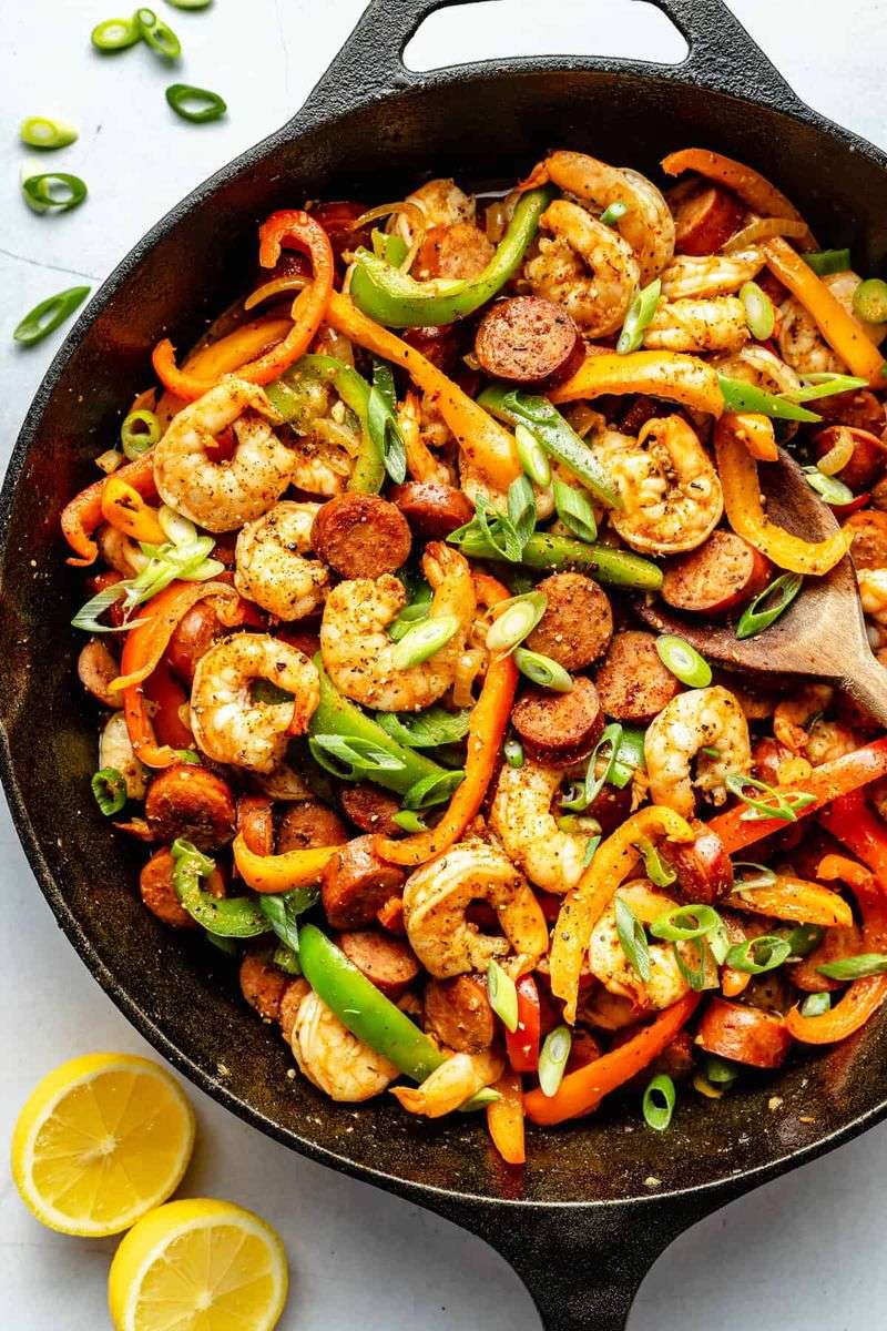 Spicy Cajun Shrimp Skillet