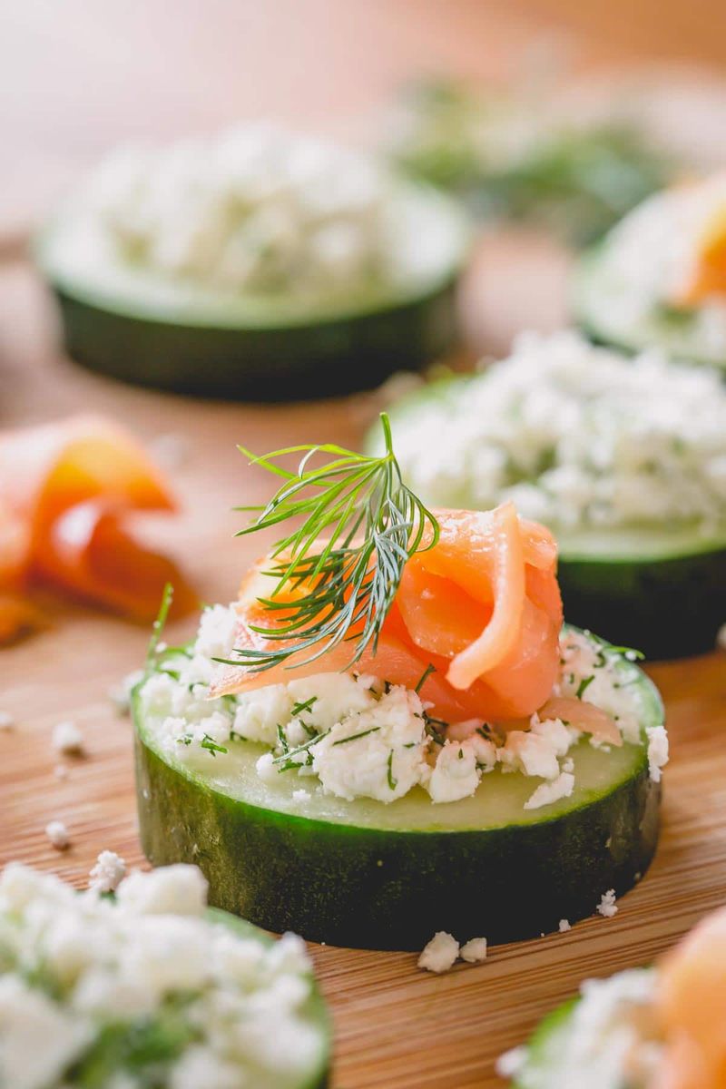 Smoked Salmon Cucumber Rounds
