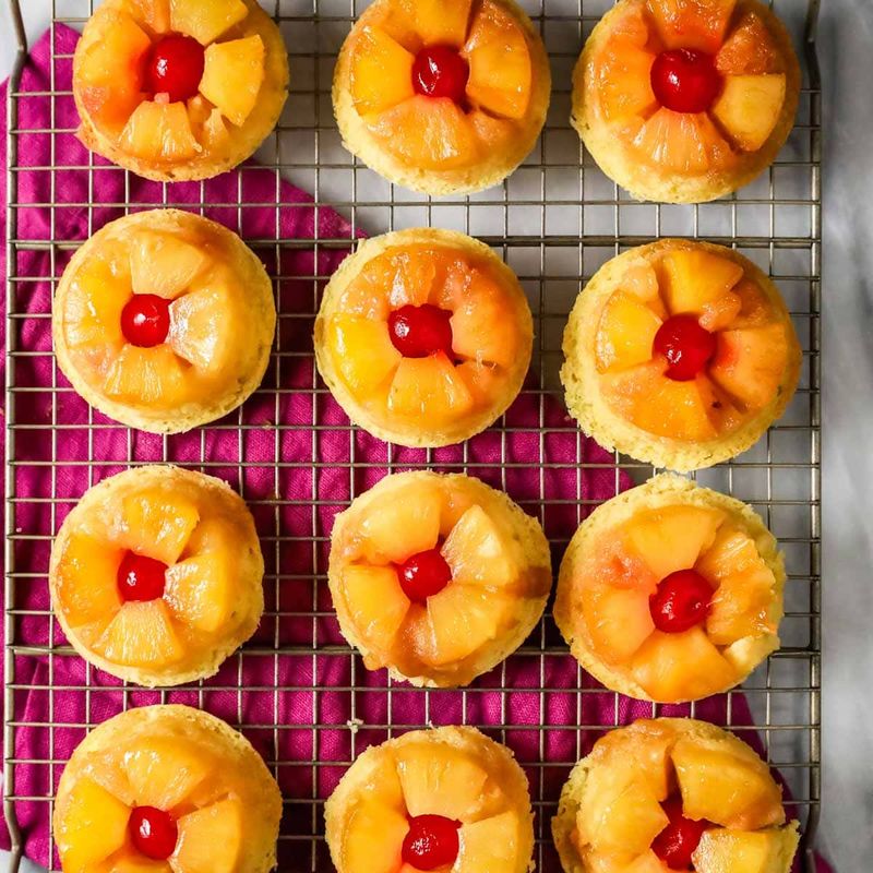 Pineapple Upside-Down Cupcakes