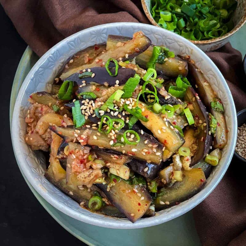 Korean Gaji Namul