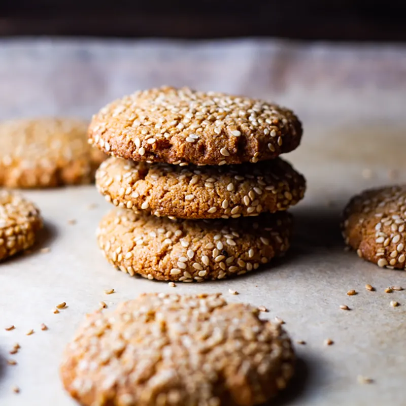Tahini Shortbread Cookies