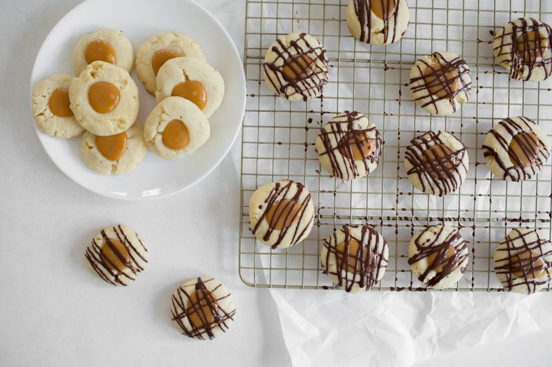 Salted Caramel Thumbprints
