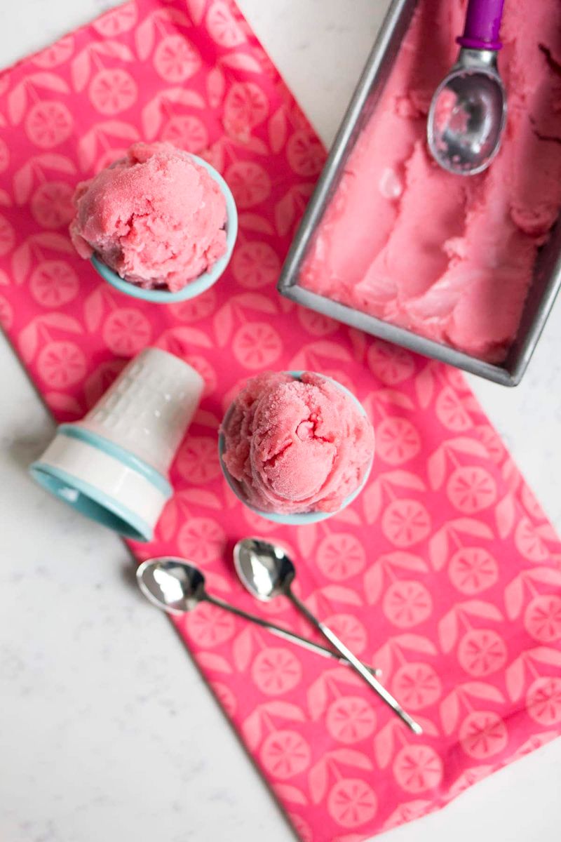 Raspberry Rose Frozen Yogurt
