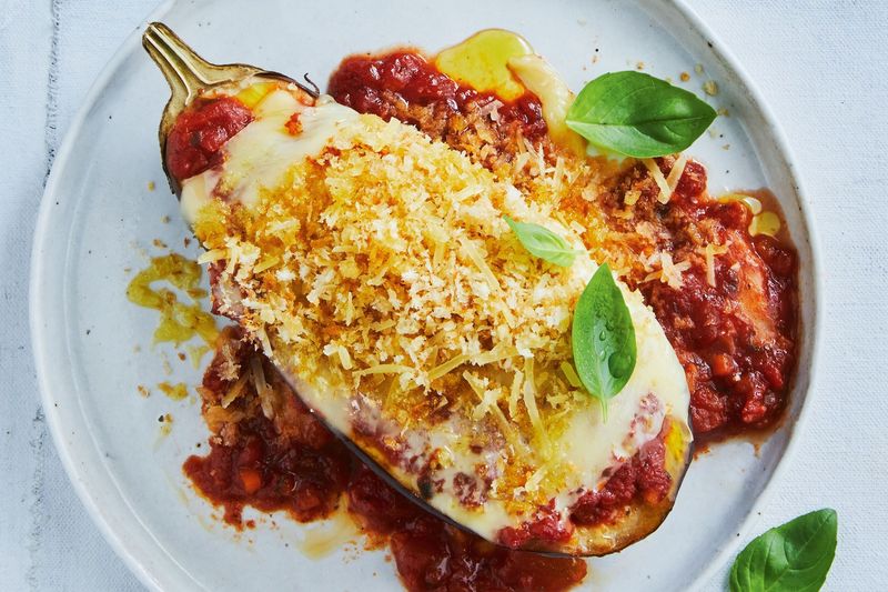 Slow Cooker Eggplant Parmesan