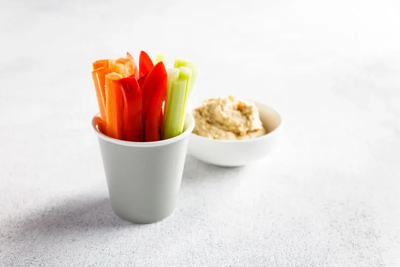 Veggie Sticks With Hummus