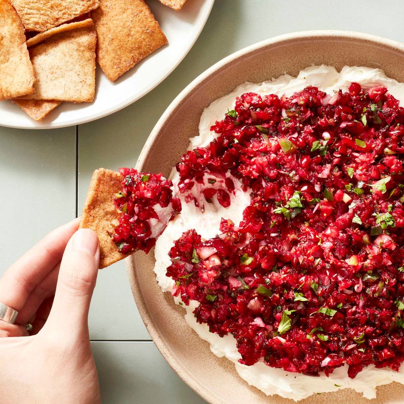 Cranberry Jalapeño Cream Cheese Dip