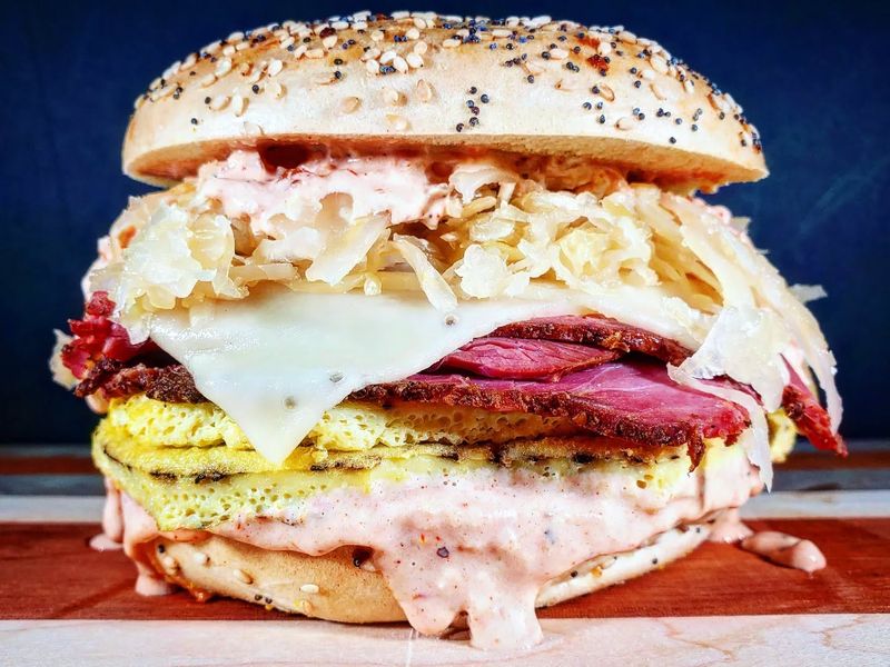 Reuben Breakfast Bagel