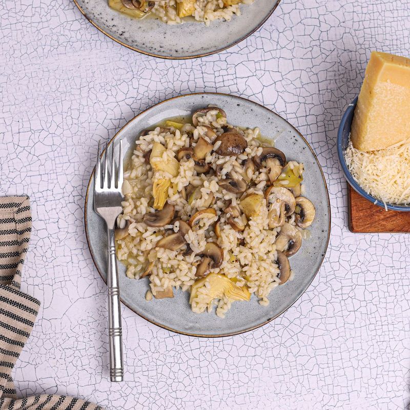 Artichoke & Mushroom Risotto