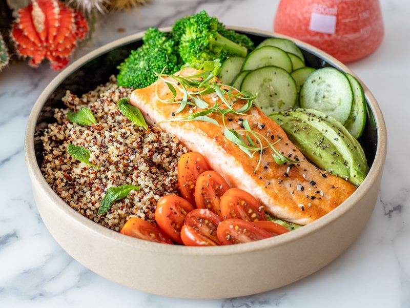 Salmon And Quinoa Bowl