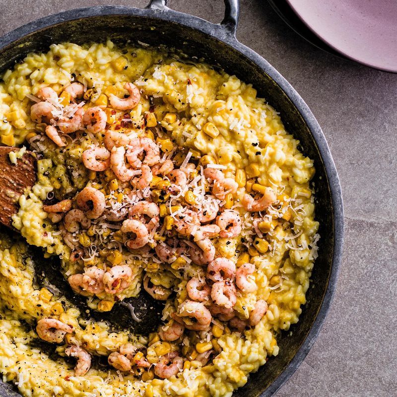 Corn & Shrimp Risotto