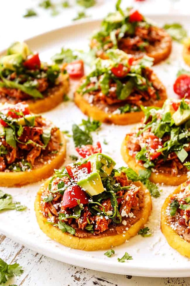 Sopes With Beef and Cotija