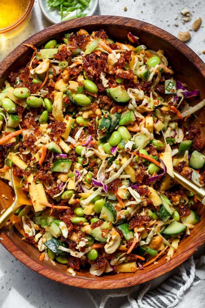 Ginger-Soy Brown Rice Salad With Edamame