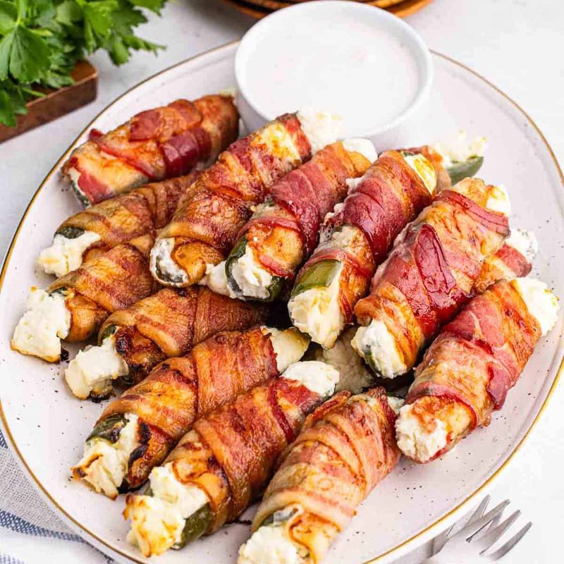 Bacon-Wrapped Jalapeño Poppers