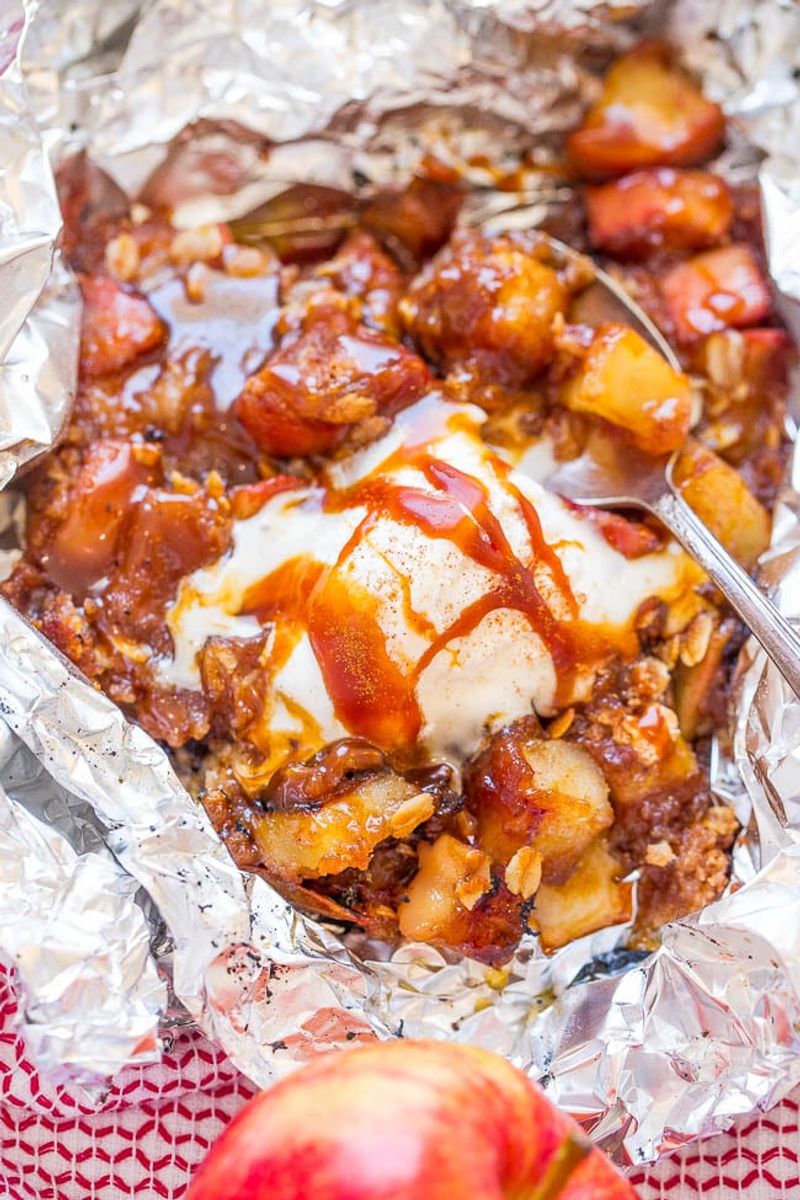 Campfire Apple Crisp Foil Packets