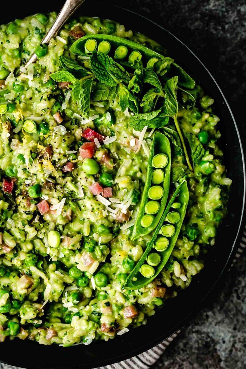 Pea And Mint Risotto