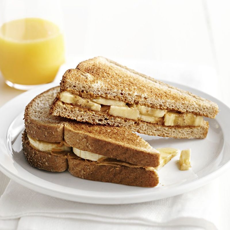 Peanut Butter Banana Power Sandwich
