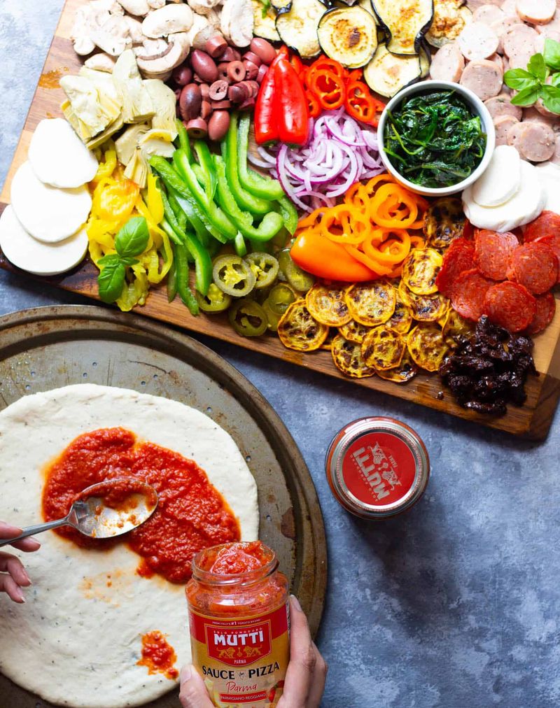 Homemade Pizza Night With Toppings Bar