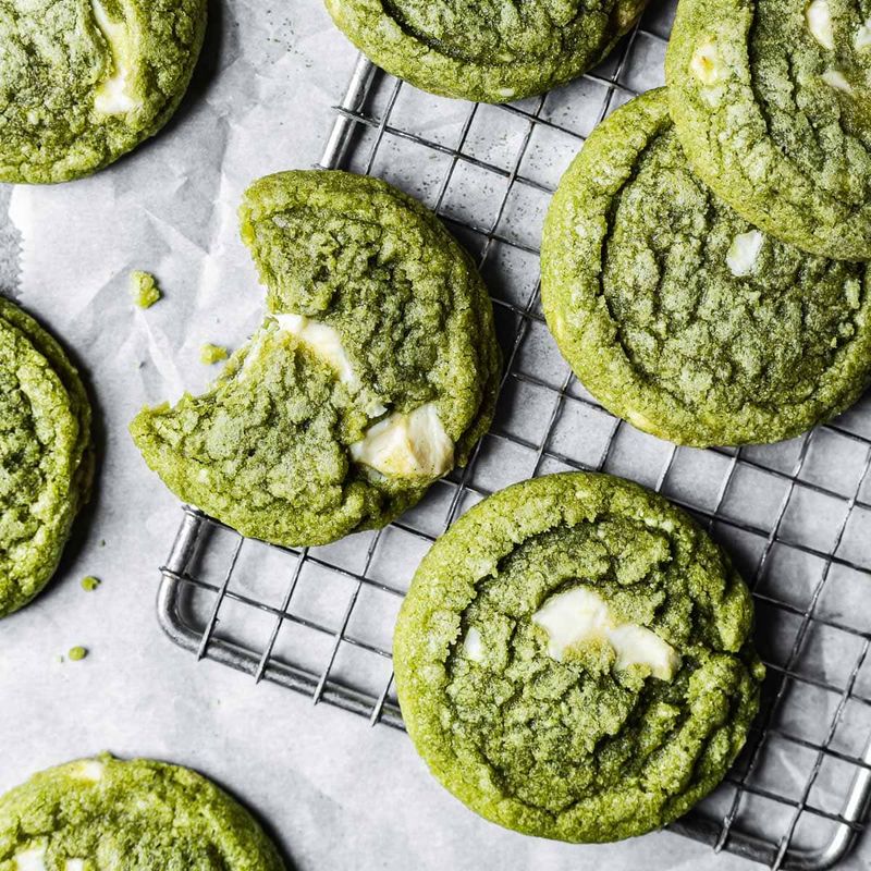 Matcha White Chocolate Cookies