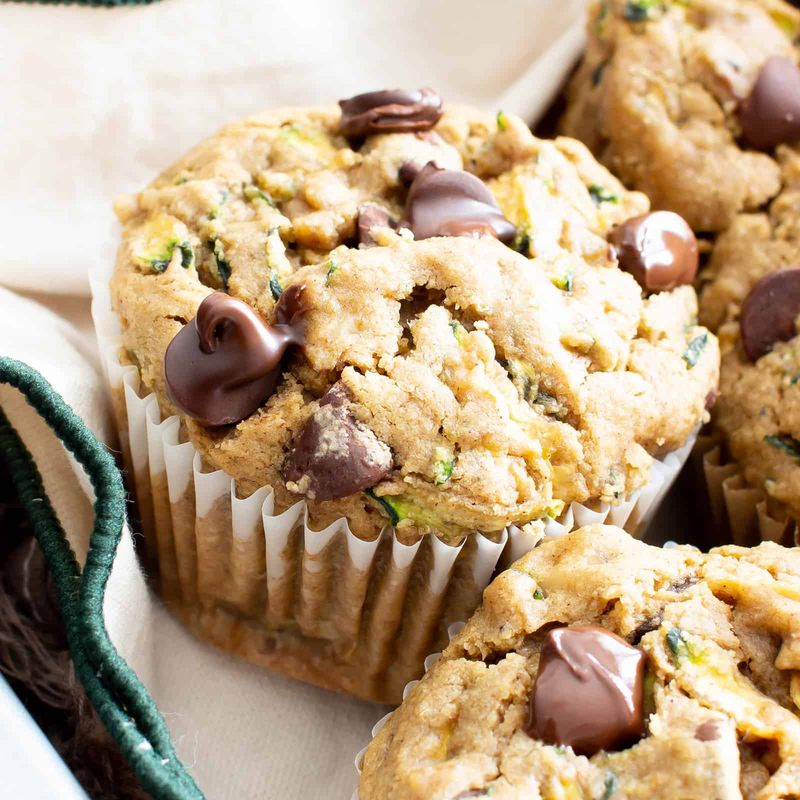 Zucchini Chocolate Chip Muffins