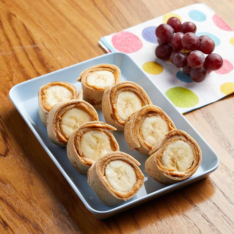 Peanut Butter And Banana Roll-Ups