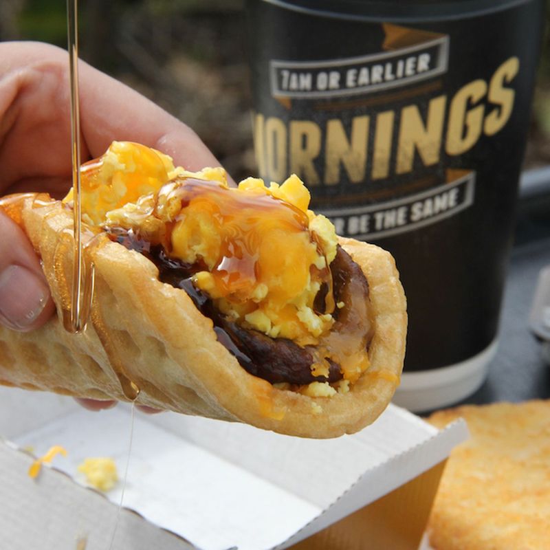 Taco Bell's Waffle Taco Burrito