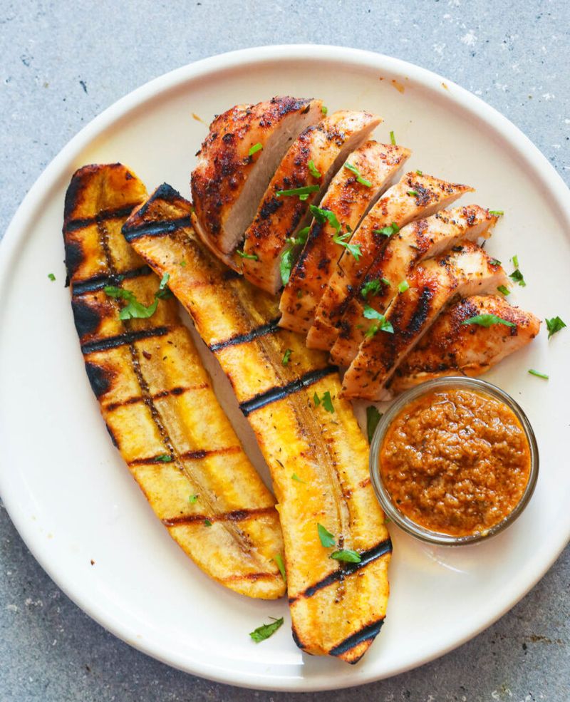 Grilled Plantains With Cinnamon Honey