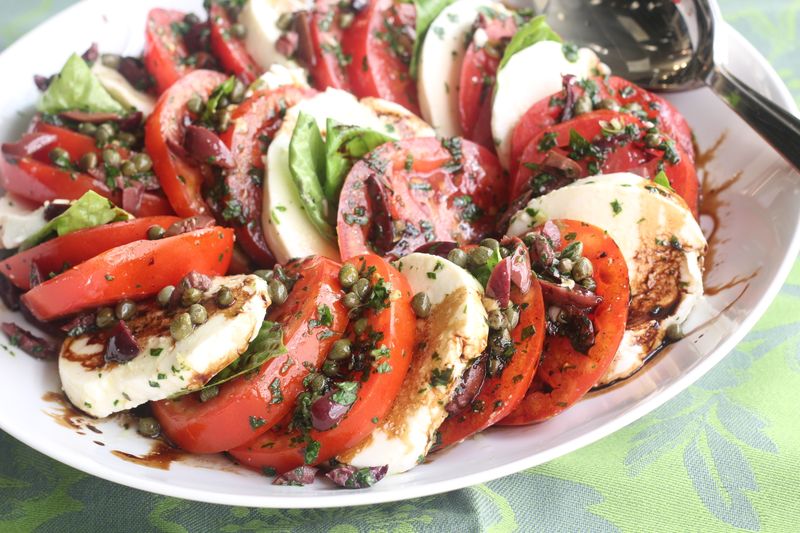 Buffalo Mozzarella And Vine-Ripened Tomatoes