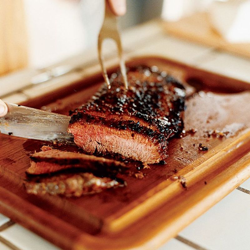 Bourbon-Glazed Hanger Steak