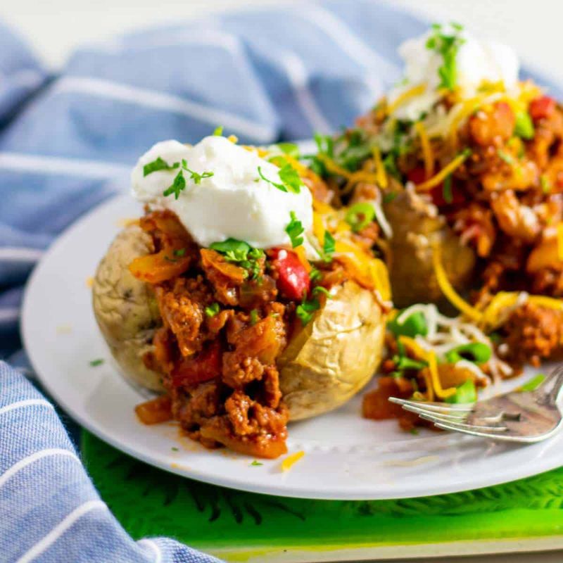 Sloppy Joe Stuffed Potatoes