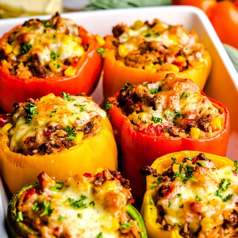Juicy Stuffed Bell Peppers