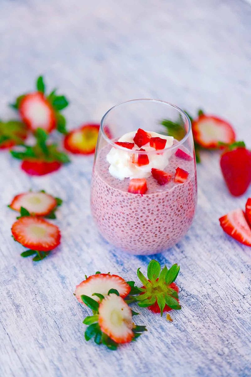 Workout Recovery: Strawberry Chia Pudding