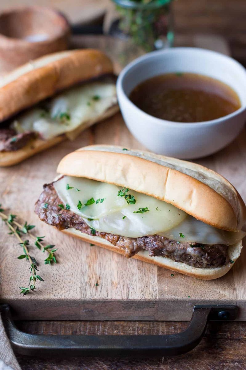 Crockpot French Dip Sandwiches