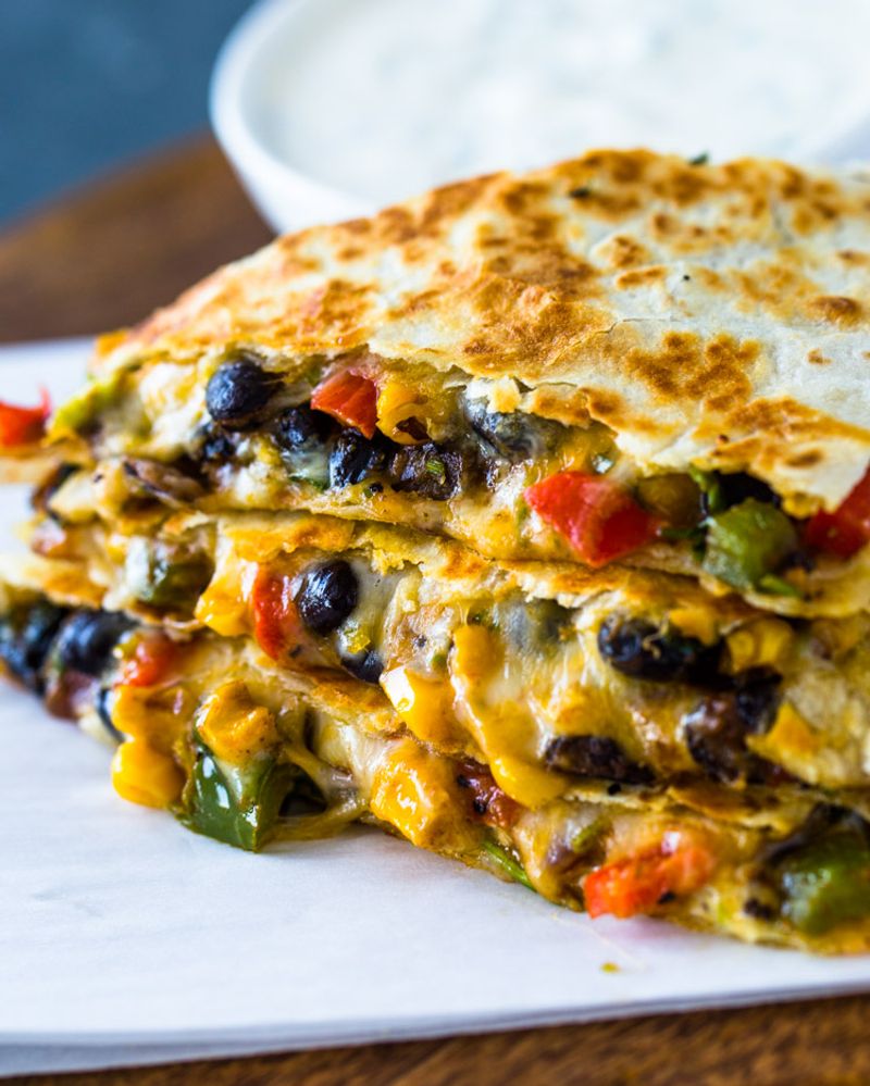 Veggie-Loaded Qesadillas