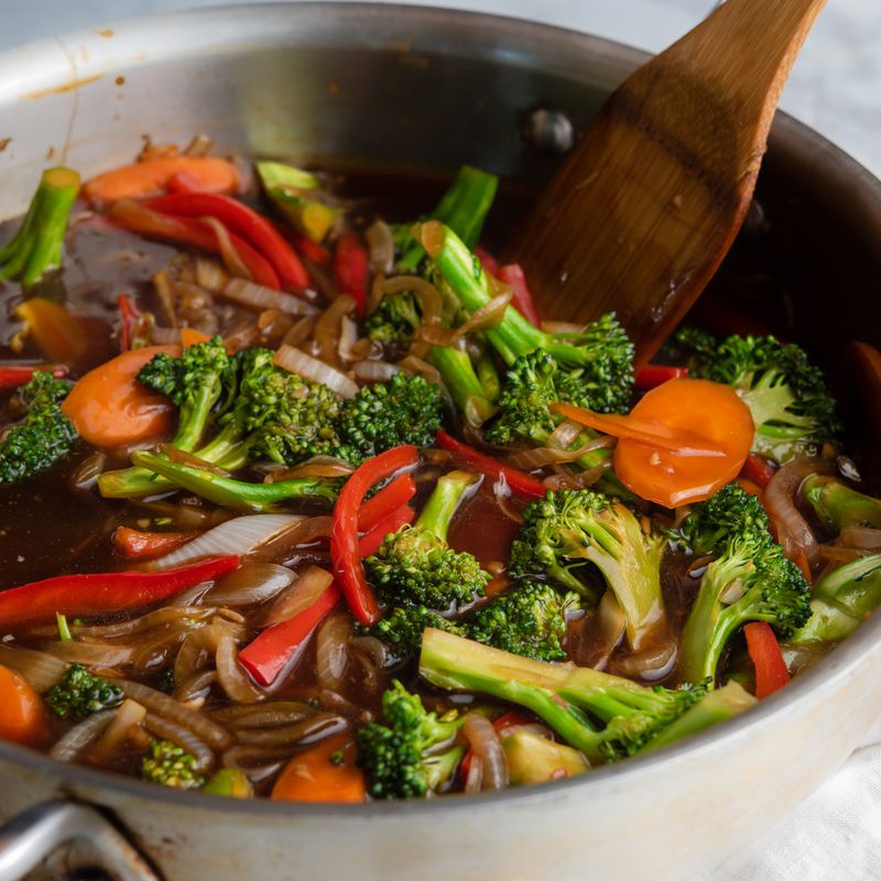 Teriyaki Glazed Veggie Stir-Fry