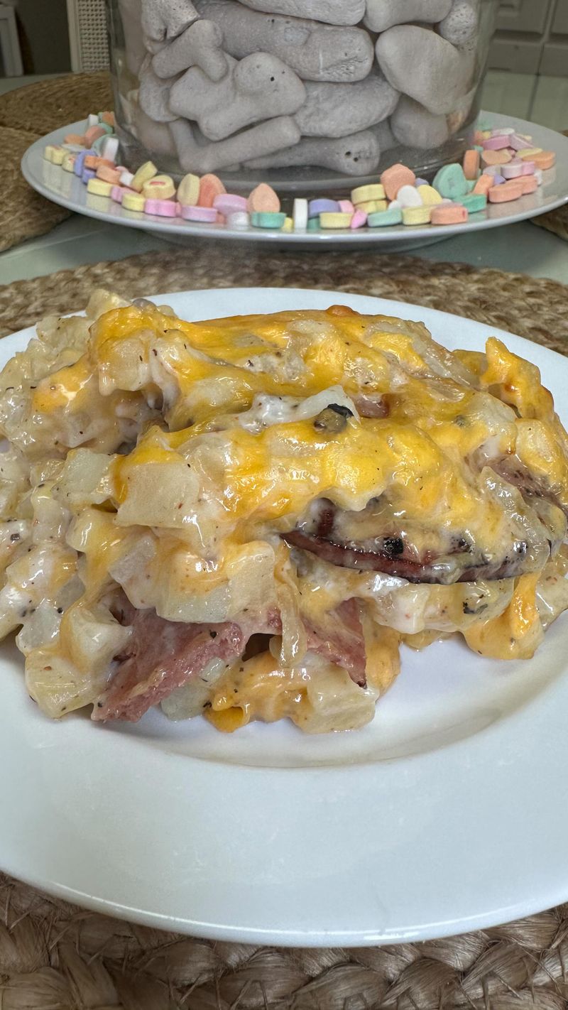 Bologna And Mayo Casserole