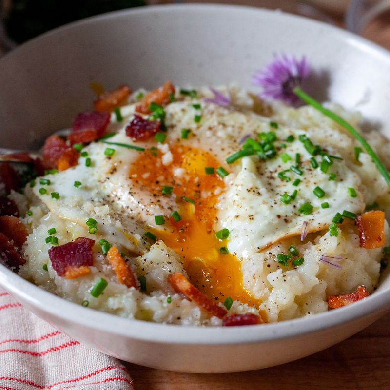 Bacon And Egg Risotto