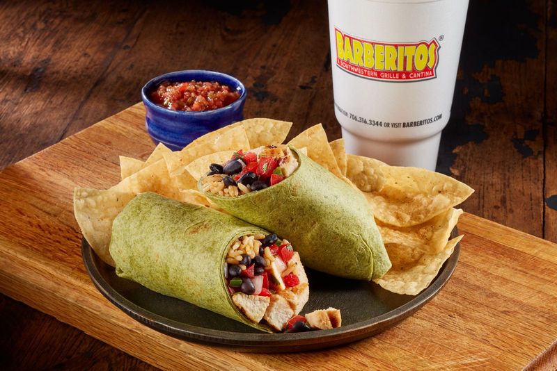 Barberitos' Tofu Burrito