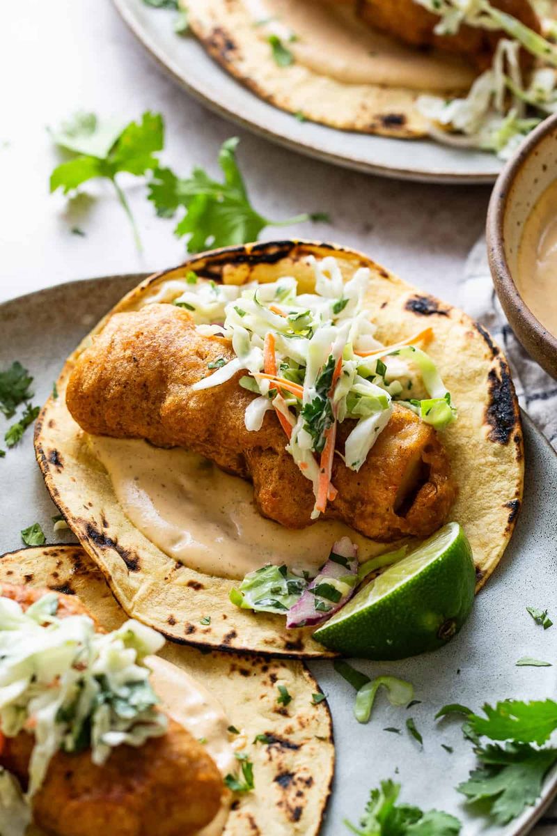 Baja Fish Tacos With Slaw