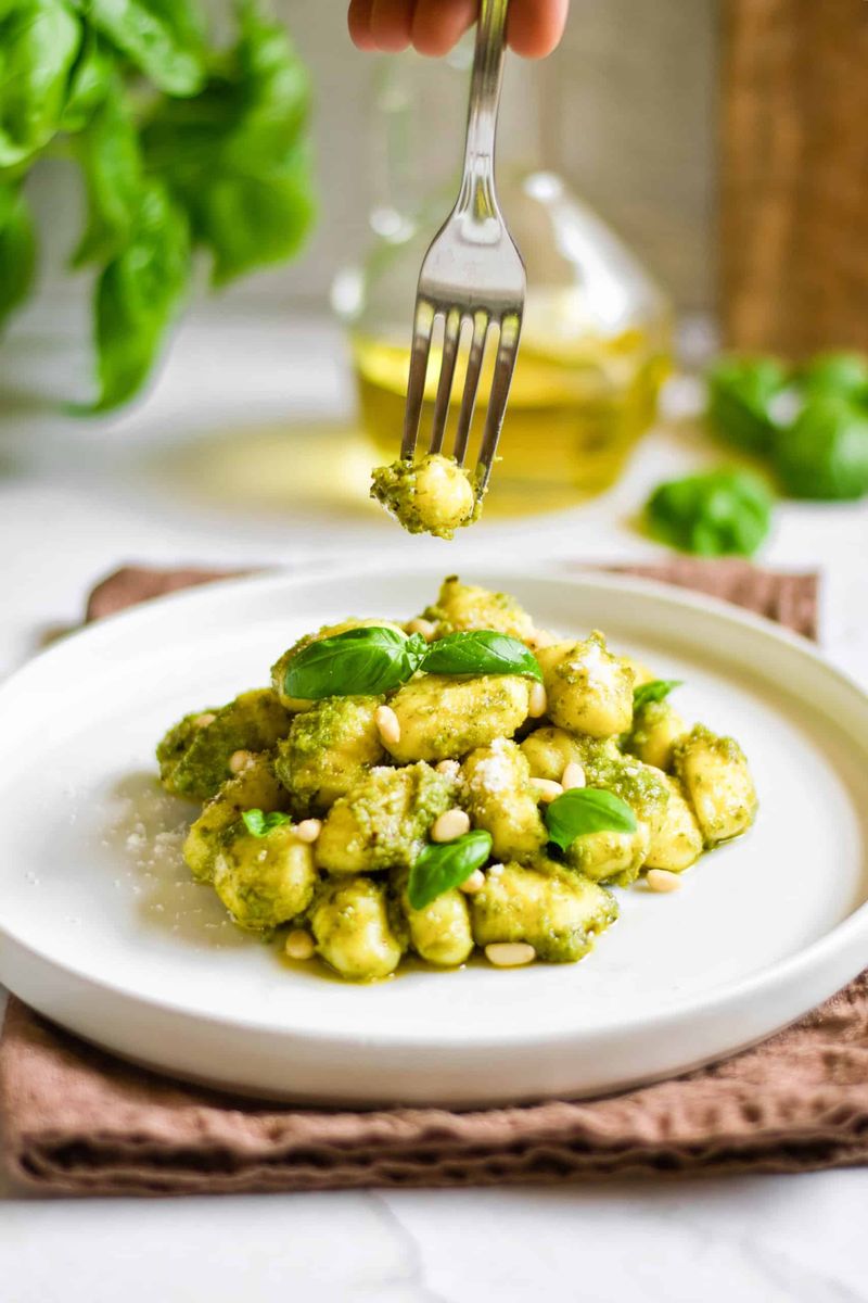 Store-Bought Gnocchi With Pesto